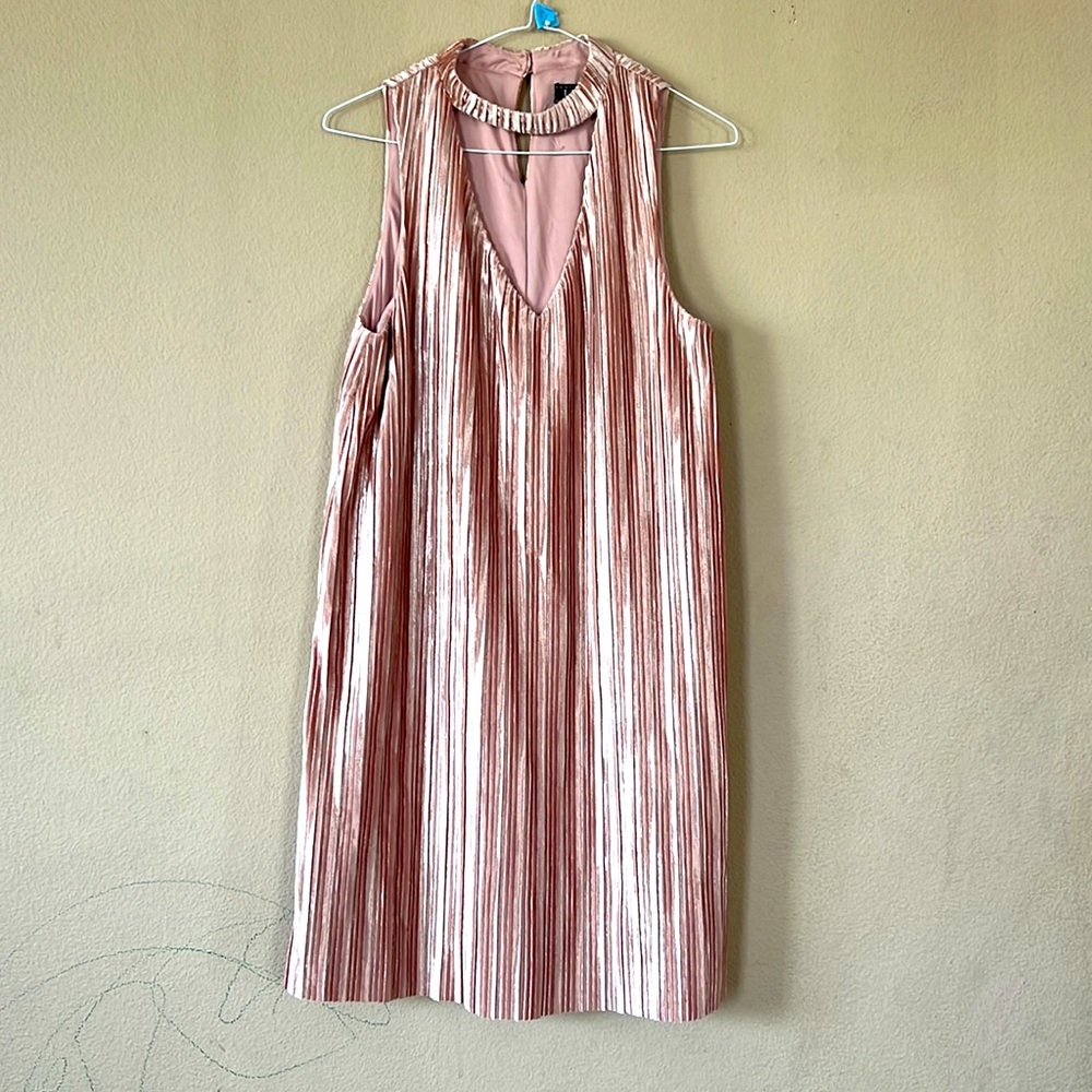New Womens Lux II Pink Velvet Dress size 8